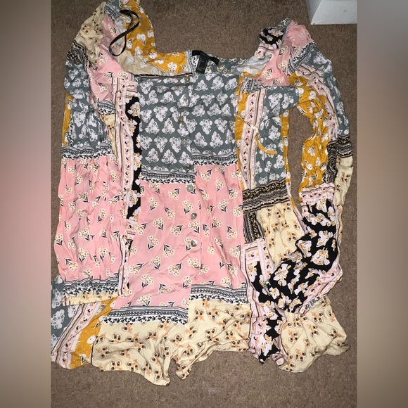 Forever 21 floral Patternblock Romper - Picture 6 of 6